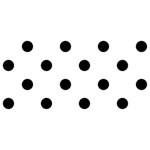 Polka Dots - Black on White YOU ARE INVITED 3D Greeting Card (8x4)