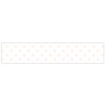 Polka Dots - Seashell on White Flano Scarf (Small)