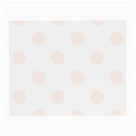 Polka Dots - Seashell on White Small Glasses Cloth