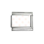 Polka Dots - Seashell on White Italian Charm (9mm)