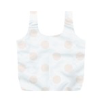Polka Dots - Seashell on White Full Print Recycle Bag (M)
