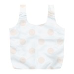 Polka Dots - Seashell on White Full Print Recycle Bag (L)