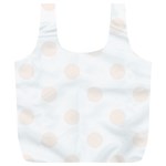 Polka Dots - Seashell on White Full Print Recycle Bag (XL)