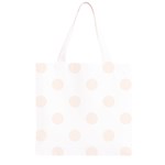 Polka Dots - Seashell on White Grocery Light Tote Bag