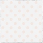 Polka Dots - Seashell on White Canvas 16  x 16 