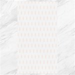 Polka Dots - Seashell on White Canvas 40  x 72 