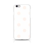 Polka Dots - Seashell on White Apple iPhone 6/6S Silicone Case (Transparent)