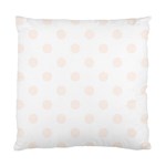 Polka Dots - Seashell on White Standard Cushion Case (One Side)