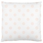 Polka Dots - Seashell on White Large Cushion Case (Two Sides)