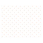 Polka Dots - Seashell on White Double Sided Flano Blanket (Medium)