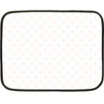 Polka Dots - Seashell on White Fleece Blanket (Mini)