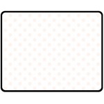Polka Dots - Seashell on White Fleece Blanket (Medium) (One Side)