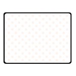 Polka Dots - Seashell on White Fleece Blanket (Small) (One Side)