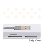 Polka Dots - Seashell on White Memory Card Reader (Stick)