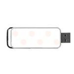 Polka Dots - Seashell on White Portable USB Flash (Two Sides)