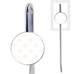 Polka Dots - Seashell on White Book Mark