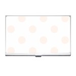 Polka Dots - Seashell on White Business Card Holder