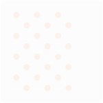 Polka Dots - Seashell on White Small Garden Flag (Two Sides)