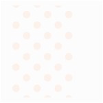 Polka Dots - Seashell on White Large Garden Flag (Two Sides)