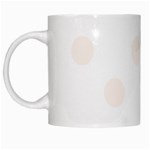 Polka Dots - Seashell on White White Mug