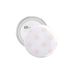 Polka Dots - Seashell on White 1.75  Button