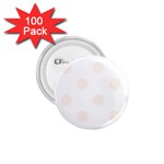 Polka Dots - Seashell on White 1.75  Button (100 pack)