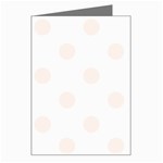 Polka Dots - Seashell on White Greeting Card