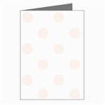 Polka Dots - Seashell on White Greeting Cards (Pkg of 8)