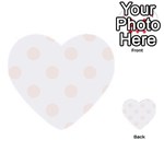 Polka Dots - Seashell on White Multi-purpose Cards (Heart)