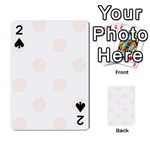 Polka Dots - Seashell on White Playing Cards 54 Designs