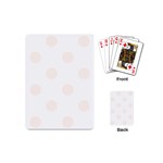 Polka Dots - Seashell on White Playing Cards (Mini)
