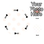 Polka Dots - Seashell on White Playing Cards 54 (Round)