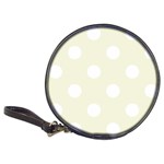 Polka Dots - White on Beige Classic 20-CD Wallet