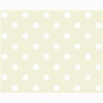 Polka Dots - White on Beige Collage 8  x 10 