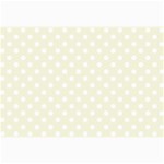 Polka Dots - White on Beige Collage 12  x 18 