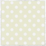 Polka Dots - White on Beige Canvas 12  x 12 
