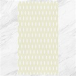 Polka Dots - White on Beige Canvas 40  x 72 
