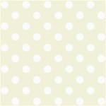 Polka Dots - White on Beige ScrapBook Page 8  x 8 