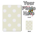 Polka Dots - White on Beige Multi-purpose Cards (Rectangle)