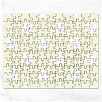 Polka Dots - White on Beige Jigsaw Puzzle (Rectangular)