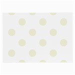Polka Dots - Beige on White Large Glasses Cloth