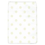 Polka Dots - Beige on White Removable Flap Cover (L)