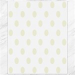 Polka Dots - Beige on White Canvas 11  x 14 