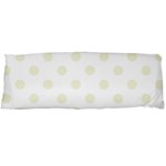Polka Dots - Beige on White Body Pillow Case (Dakimakura) (One Side)