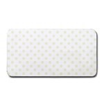 Polka Dots - Beige on White Medium Bar Mat