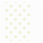 Polka Dots - Beige on White Large Garden Flag (Two Sides)