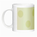 Polka Dots - Beige on White Night Luminous Mug