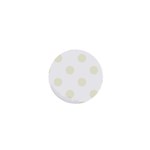 Polka Dots - Beige on White 1  Mini Magnet