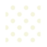 Polka Dots - Beige on White Greeting Card 4.5  x 6 