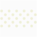 Polka Dots - Beige on White 4  x 8  Photo Cards